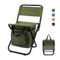 KingGear Compact Fishing Stool Foldable Camping Chair Fishing Chair with Cooler Bag