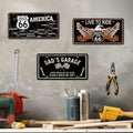 Car License Plate Vintage Tin Plate Route 66 Metal Plate Printing Sign Garage Man Cave Decoration