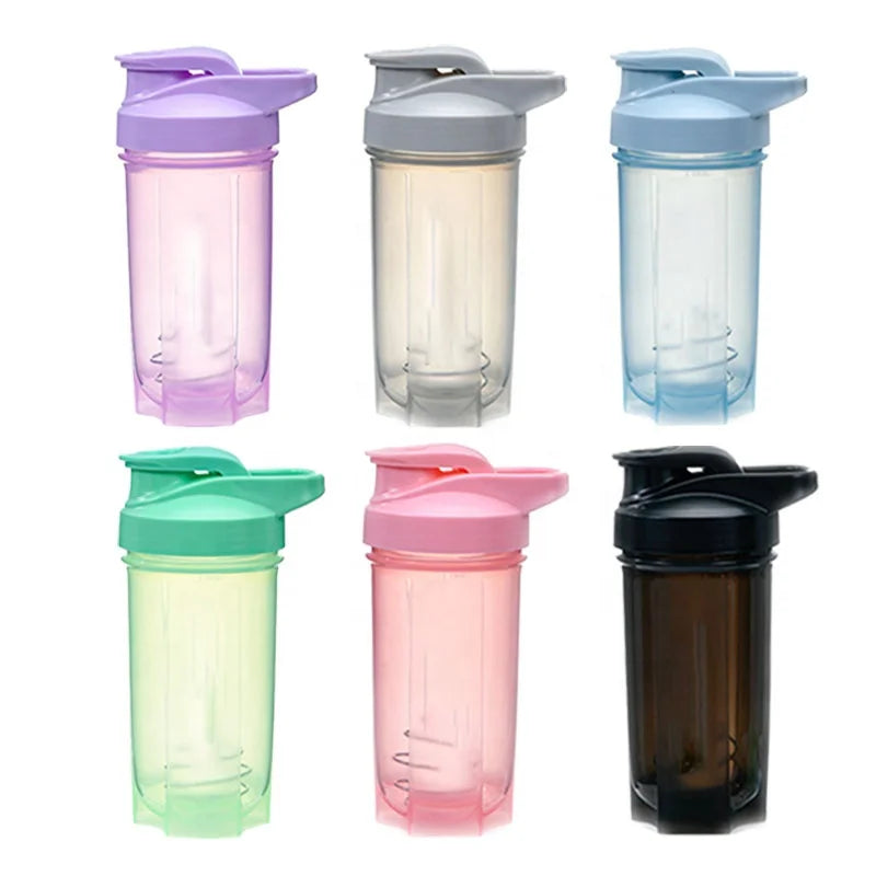 Custom Logo Bpa Free 500ml Plastic Gym Fitness Protein Shaker Bottle Sport Gym Water Bottle