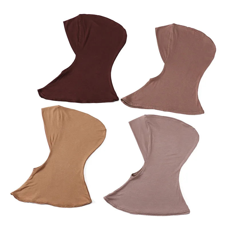 Southeast Asia Cross-Border Modal Hijab for Women Monochrome Ethnic Style Mercerized Cotton Base Hat Sport Hijab