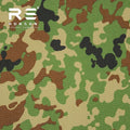 JAPAN 1000D Polyester Cordura Fabric Ground Self-Defence Woodland Camouflage Waterproof Durable PU Coated Tactical Oxford Fabric