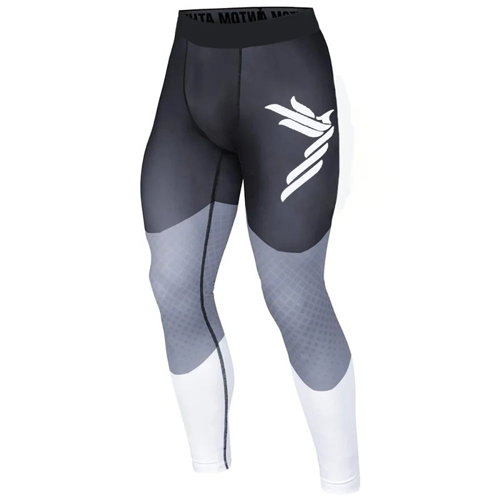 Wholesale Men's Grappling Leggings Stretch Quick Dry Compression Trousers Squat-proof for Jiu Jitsu Performance