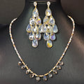 Ilona New Design Boho 18k Gold Plated Copper Jewelry Set Colorful Artificial Crystal Fashion Jewelry Handmade Jewelry Sets
