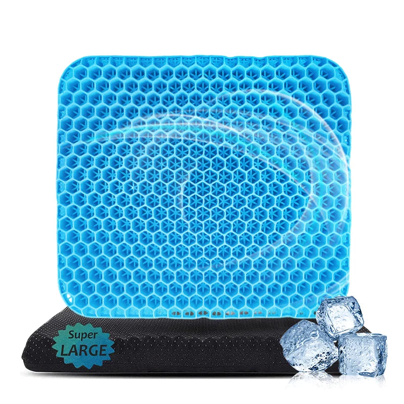 New Enhanced Office Chair Seat CushionNewest Modified Double Gel Honeycomb Design Thick Gel Seat Cushion