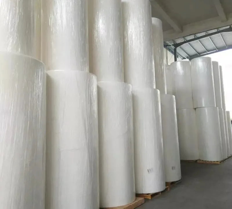 PE Coated Food Grade Greaseproof Paper Roll for Coffee & Beverage Cups Custom Logo 100% Virgin Wood Pulp