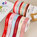 1 Inch Custom Free Sample Washable Woven Grosgrain/Custom Printed Ribbon for Party Wedding Festival