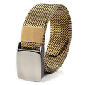 LQbelt Factory Tactical Belt Men's Canvas Polyester Belt Outdoor Alloy Buckle Weaving Fabric Belt Wholesale