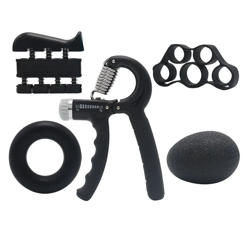 Hand Gripper Adjustable 5pcs Hand Exerciser Hand Grips Strengthener Kit