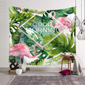 Flamingo Tapestry Wall Hanging Tapestry Tropical Plant Printed Psychedelic Hippie Tapestries Home Decor Shawl Blanket Bedspread