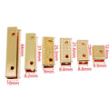 Top Sale Metal Webbing Decorative Rectangle Strap Ending Clips Brass Leather Belt Stopper End Cap for Bags Hardware