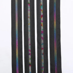 High Quality #3 #5 #8 Plastic Zip Resin Rainbow Zipper Tape Waterproof Feature