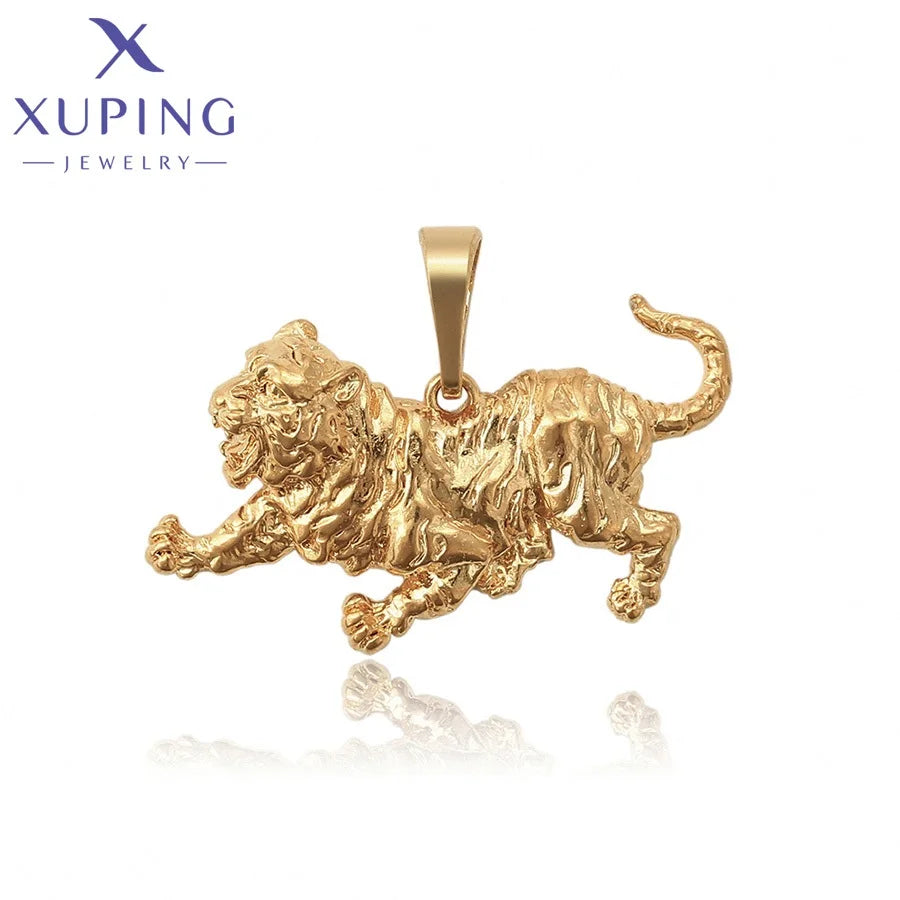34290 XUPING Jewelry Gold Plated Aggressiveness Fashion Personality Lion Men Pendant