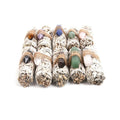 Custom Xanadu Natural Healing Long Crystal Quartz White Sage Flowers Bundles Sticks Clean Negative Energy