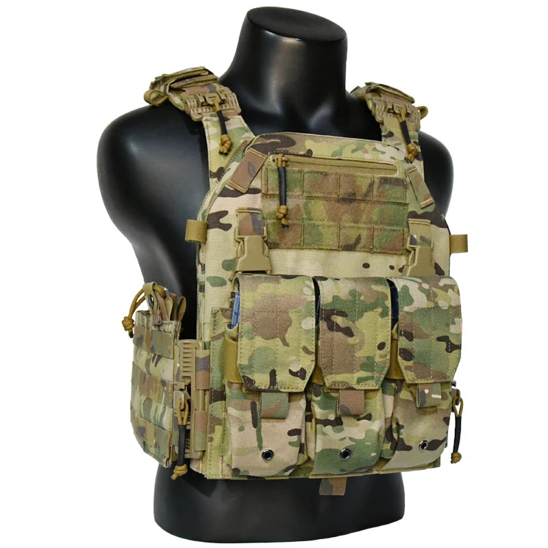 GAF 1000D Nylon Chaleco Tactico Ranger Green Armor Vest Tactical Plate Carrier