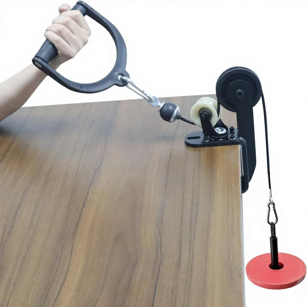 Professional Arm Wrestling Pulley System with Charging Pin Handle - Strength Training Equipment for Home & Gym