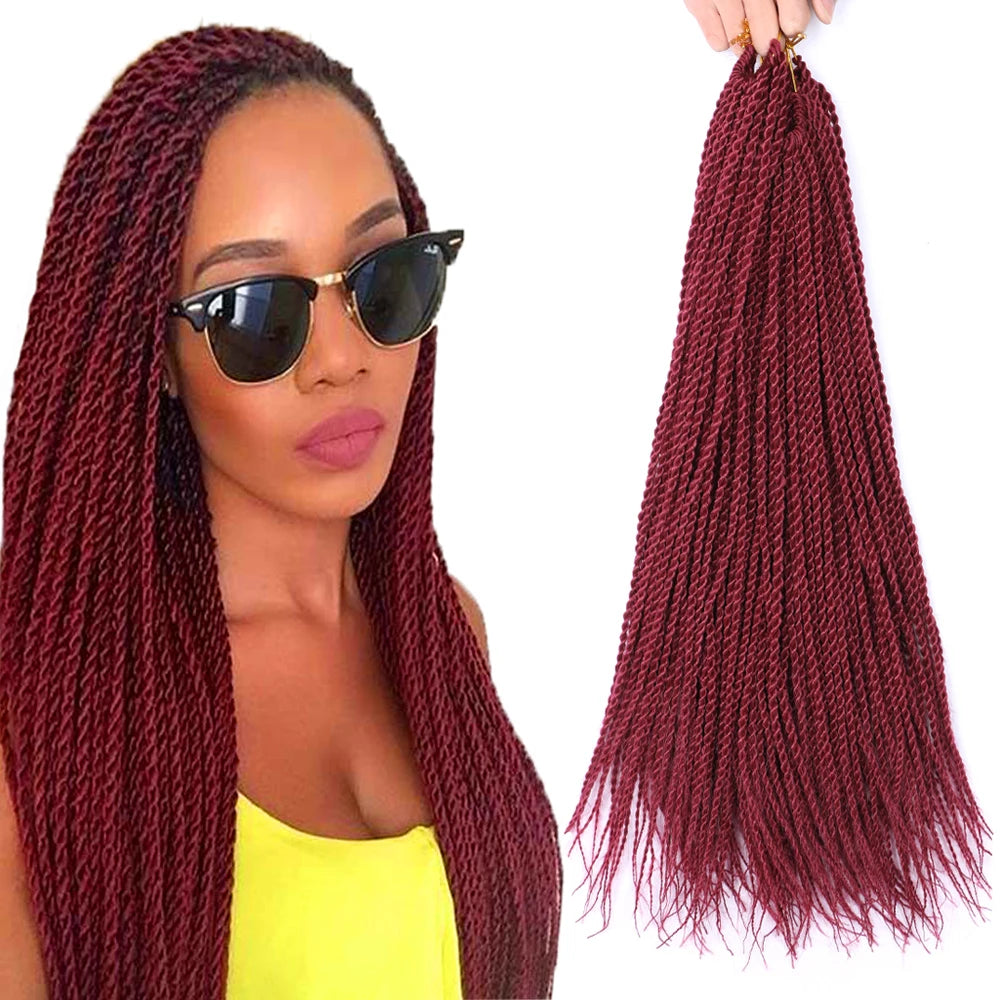 Sengealese Twist Braiding Hair Crochet Senegalese Twist  Braid Crochet Hair Extension Senegalese Twist Braid