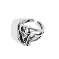 Fashion Jewelry Punk Hip Hop Unique Silver Color Skull Rings for Men Punk Skull Wedding Ring Vintage Gothic Rings