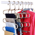 Lavinia Wardrobe Organizer Scarf Pants Hanger 6 in 1 Save Space Multi-functional Metal Clothes Multi-layer S-shaped Hanger