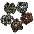Wholesale Women Leopard Printed Hair Scrunchies Large Elastic Hair Bands for Women Girls New Designer Hair Scrunchies