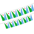 Wholesale 5.5x8 Inches Djibouti String Bunting Flags for Indoor and Outdoor Decoration(20pcs/set)