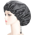 Shower Cap Extra Large & Adjustable & Double Layer Waterproof Hair Cap for Women Waterproof Exterior & EVA Lining