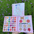 53 Color Eye Shadow Factory Direct Card Captor Sakura Pattern Custom Waterproof High Pigment Pearlescent Matte Large Sequin Gift