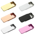 Slide Tin Box Drawer Type Push Pull for Solid Perfume Candy Mini Storage Aromatherapy Jar
