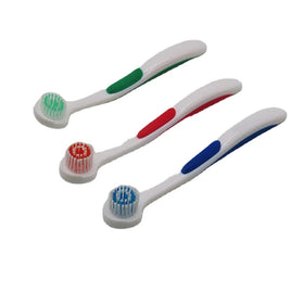 Custom logo Plastic Tongue Cleaning Brush Wholesale Soft Bristle Tongue Scraper Cleaner