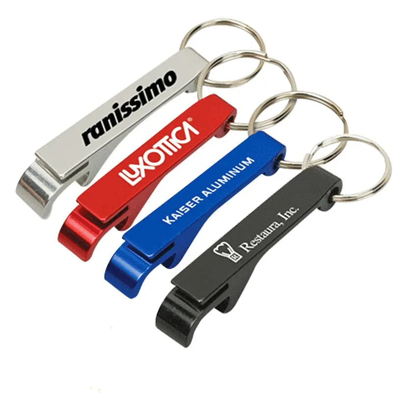 Wholesale Custom Logo Keychain Aluminum Beer Bottle Openers Popular Wedding Party Favors for Promotional Gifts