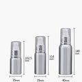Factory Direct 30/50/100/120/250ml Aluminum Pump Sprayer Bottles with Silk-screen Printing Custom Logo for Skin Care Lotion