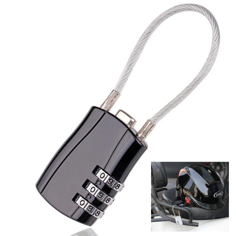 Travel Luggage Locks 3-Digit Waterproof Padlock Combination Lock for School Gym Locker