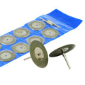 Mini Diamond Cutting Disc Set Glass Rock Lapidary Disc Rotary Tool