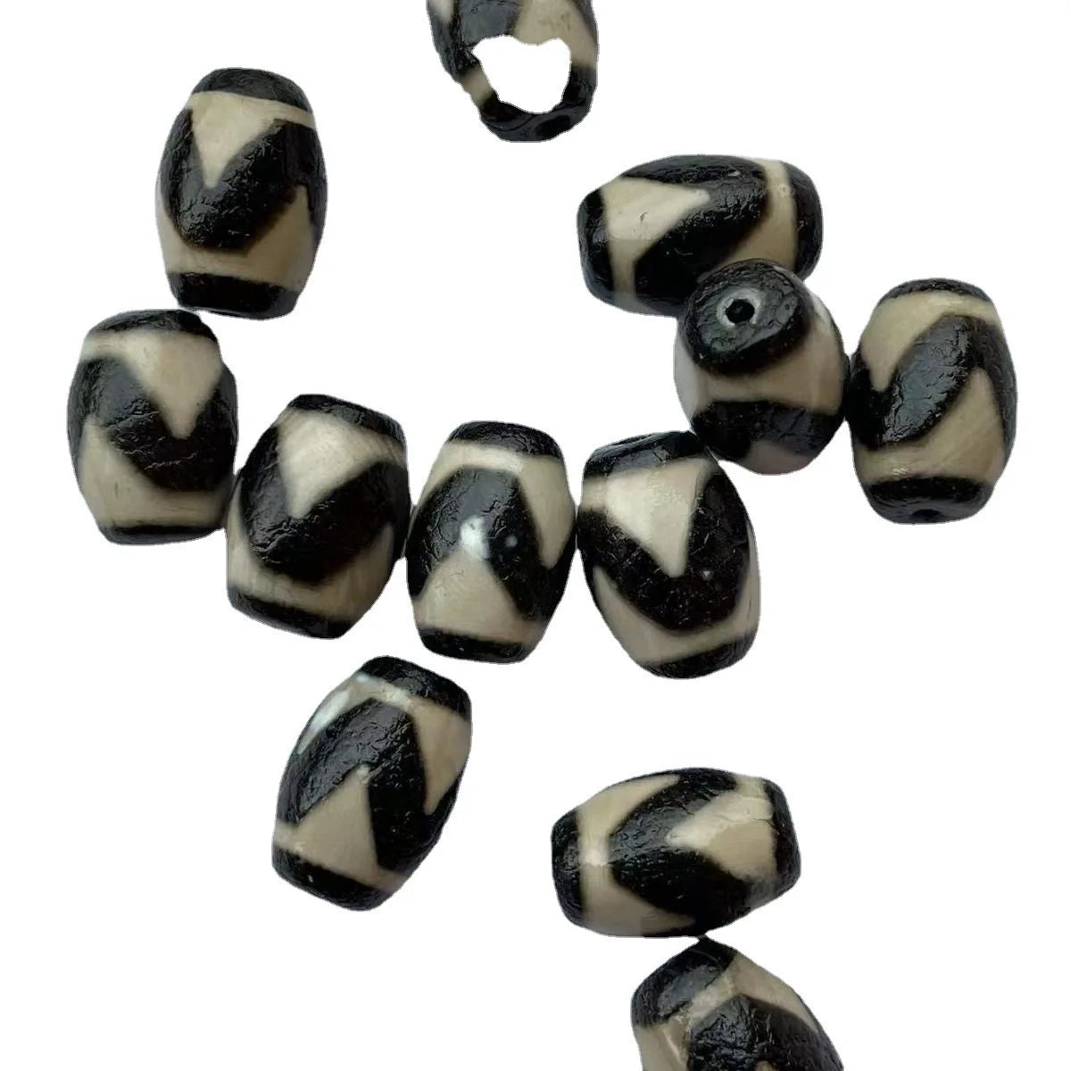 YL004 Mini Tiger Teeth Lucky Dzi Tianzhu Beads for Making Jewelry