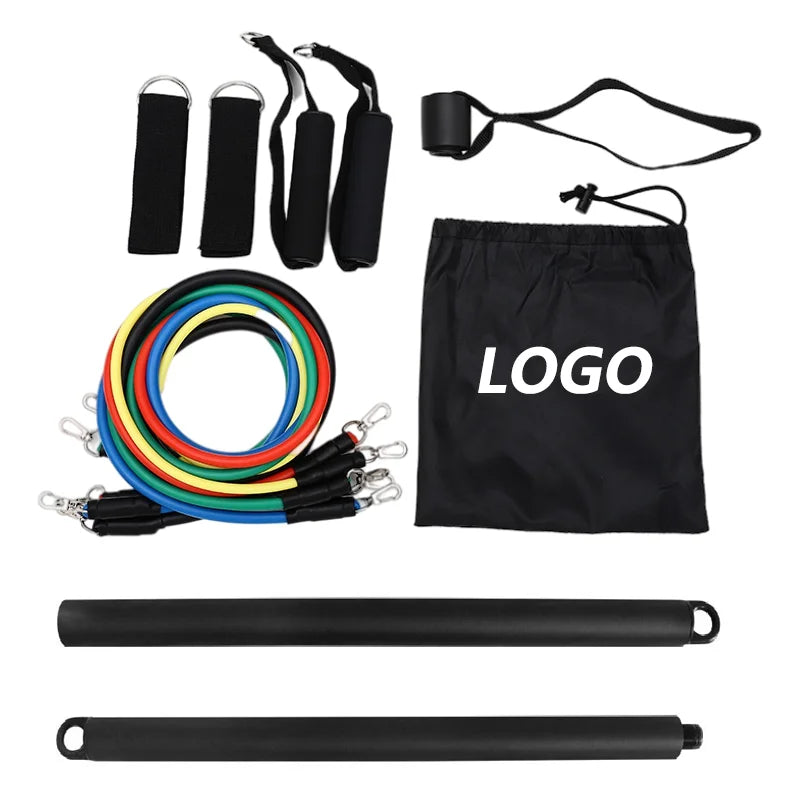 Factory TPE Band Exercise Gym Safety Pull up Fitness Equipment Booty  Bar Resistance Tube Rubber