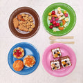 TERRAX Biodegradable Custom Printed Disposable Round Paper Plates for Birthday Parties Salad & Snack