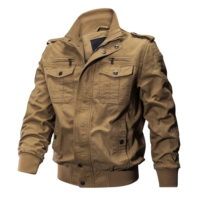 2025 Factory Custom Casual Heavy Simple Design Long Sleeve Loose Zipper Spring Jacket for Men