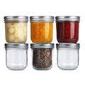 Wholesale 10ounce 13oz 16oz Plain Caviar Round Glass Jar for Salad Food Storage Meal Prep