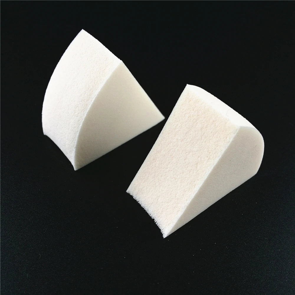 Colorful 6pcs White Nude Custom Soft Disposable Foam Wedge Makeup Blender Triangle Sponge