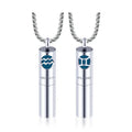 Unisex Fashion Stainless Steel Jewelry I Still Need You Close to Me Pet Urn Necklace for Memorial 12 Zodiac Cremation Pendant