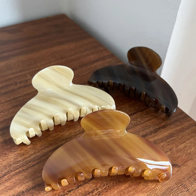 Custom Large Size Acetate Hair Claw Clip Luxury Korean New Hair Accessories for Women for Daily or Party Use