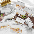 Fashion Acrylic Pearl Gold Plated Earrings Set Oversize Metal Circle Heart Punk Earrings for Women