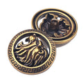 Wholesale Price Coat Jacket Hair Accessories Cheap Price Garment Buttons Vintage 20mm Sewing on Eagle Alloy Round Shank Buttons