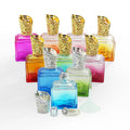 Square 120ML Perfume Lamp Small Size Lampe-r Berge for Aromatic Frankincense Jasmine Strawberry Scents