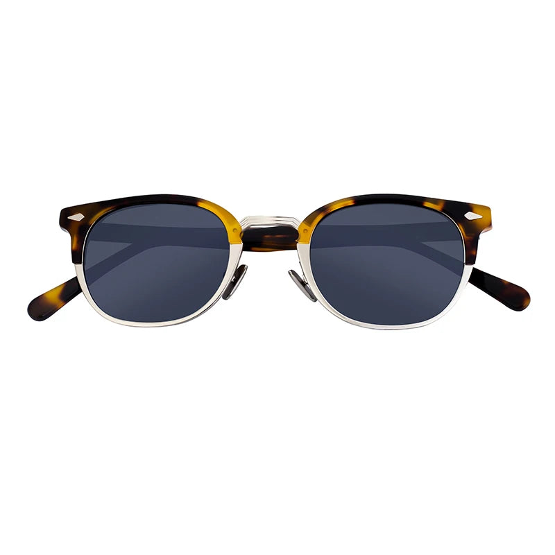 Fall Retro Stylish Handmade Acetate Metal Sunglasses for Mens Women