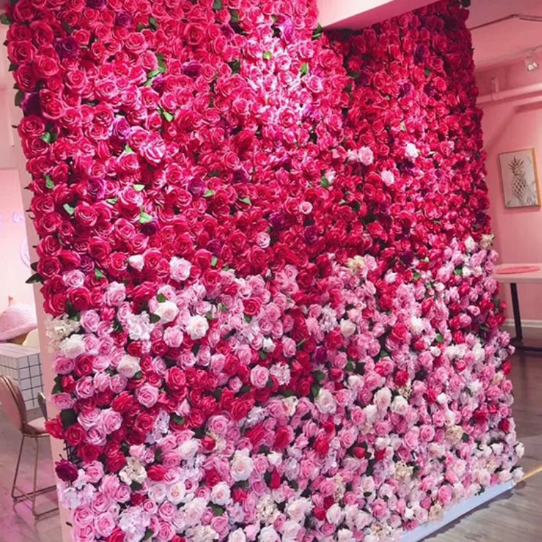 YOPIN 216 Artificial Flowers Wedding Backdrop Flower Wall Pink Blush Flower Panels