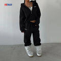 Clothing Manufacturers Custom Streetwear Zip up Tracksuit Hoodie and Pants Set Heavyweight Fleece Jogging Suits for Women