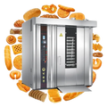 Industrial Rotating Hot air Commercial 12 16 32 64 Trays Baking Equipment Pizza Rotary Oven for Bakery Equipment MegaBDM