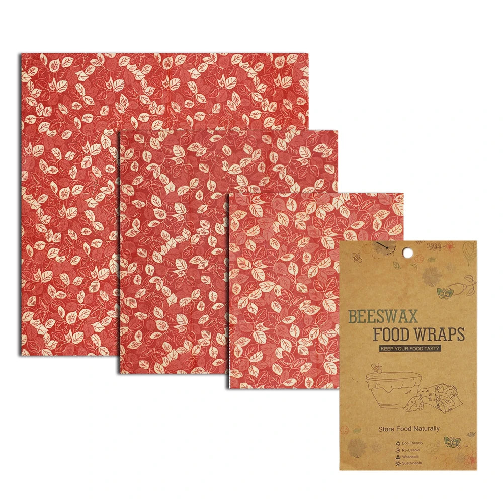 Sustainable and Reusable Beeswax Food Wraps with Jojoba Oil No Synthetic Wax or Chemicals Holds for up to a Year