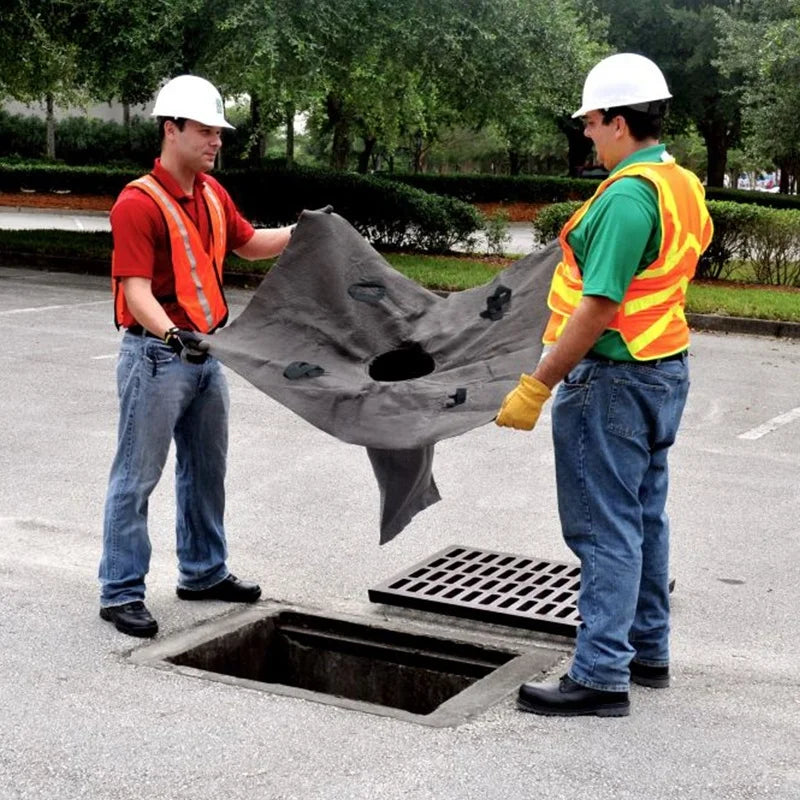 Stocked Heavy Duty Eco-Friendly Geotextile Fabric Oil Sediment Witches Hat Drain Guard 3.5L Oil 18kg Sediment Capacity for