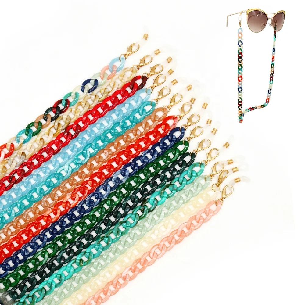 Custom Acrylic Sunglasses Cord Women Eye Glasses Chain Holder Necklace